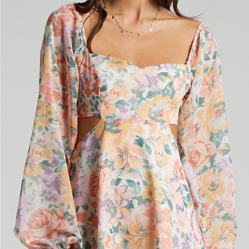 Floral Long Sleeve Dress